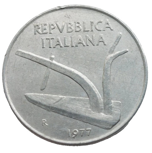 1977 italy lire coin - -, 10