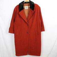 Cappotto Burberry da Donna Rosso Misto Cashmere Taglia 48 Taglia XL