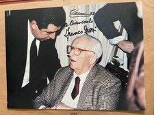 ferrari enzo e  franco gozzi  autografo mis.40x30
