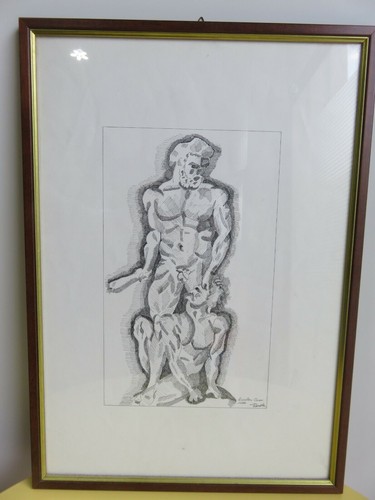 Vecchio quadro dipinto mano - quadro,