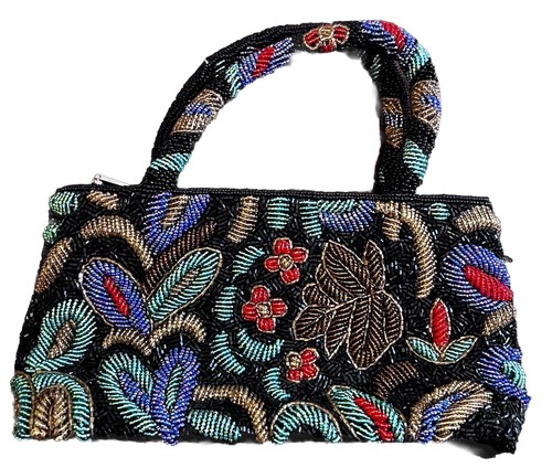 Borsa vintage sera ricamata - borsa, da