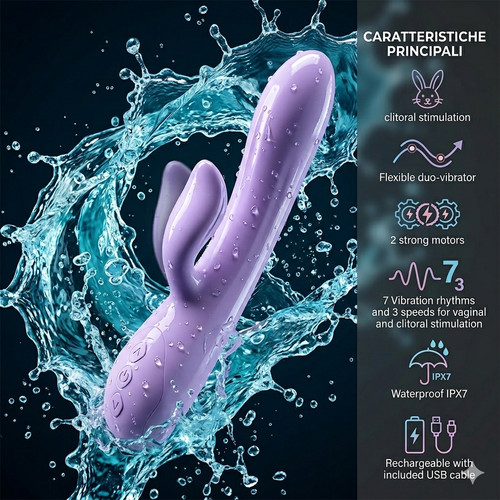 Vibratore rabbit purple - rabbit, rain