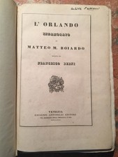2 Opere: Berni, Orlando innamorato, Degli Uberti: IL dittamondo, Venezia 1834/5