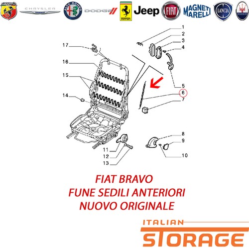 Fiat bravo fune sedili - bravo,