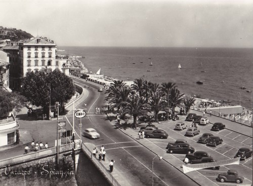 Cartolina varazze spiaggia - di,