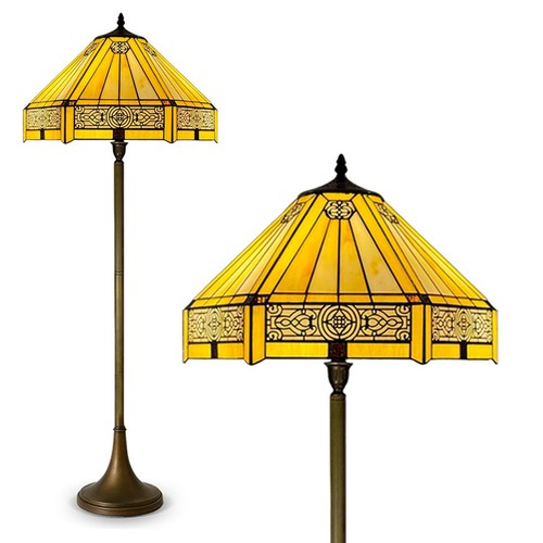 Lampada terra stile tiffany - da,