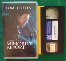 Vhs Minority Report Film Fantascienza Tom Cruise Spielberg Videocassetta(V102)°°