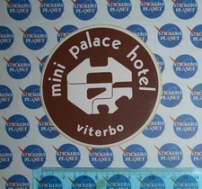 ADESIVO STICKER VINTAGE AUTOCOLLANT MINI PALACE HOTEL ANNI '80 
