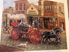 Lee dubin print “steam Fire