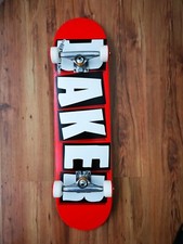 Baker Complete Skateboard tavola completa - logo del marchio 8,25'' (RED/WHITE)