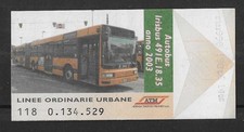 ATM  MILANO BIGLIETTO ORIGINALE USATO Autobus Iribus 49IE.18.35 - 2003 MF112554