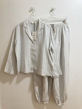 Zara Set Lino Camicia Rigata &