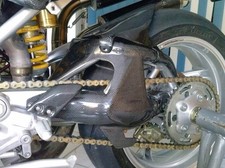 ducati monster s2r s4r s4rs cover forcellone in fibra di carbonio nuovo! racing