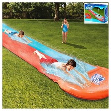 SCIVOLO ACQUATICO GIARDINO PISTA 5,49MT RAMPA LANCIO E SPRUZZO 2 POSTI