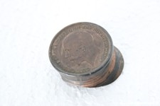 ANTICA MONETA INGLESE ANNO 1915  IN RAME PENNY COIN GEORGE V BERRETTO