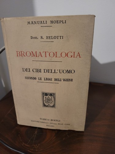 Manuali hoepli bromatologia - hoepli,