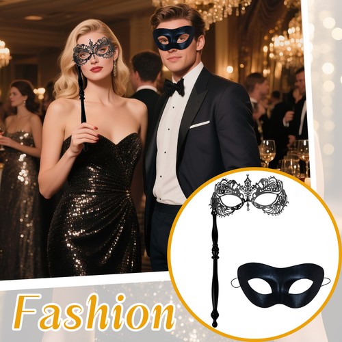 2pz coppia maschera - coppia, veneziana