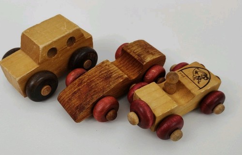 Lotto auto legno vintage - lotto,
