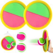 Racchette Spiaggia Set, Giochi Spiaggia Bambini, 2 Pagaia E 2 Palle Set, Giochi 