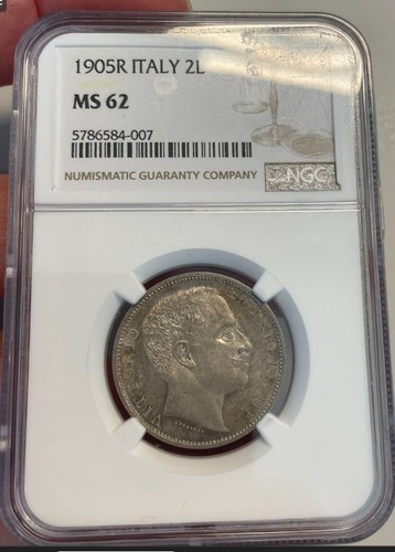 Veiii lire argento 1905 - nl*,