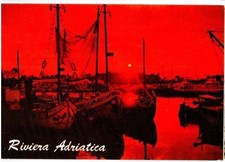 Cartolina Riviera Adriatica Barche timbro Cesenatico 1977 (GS704) ^