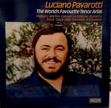 LP Luciano Pavarotti THE WORLD'S FAVOURITE TENOR ARIAS  1975 DECCA UK ORIGINAL
