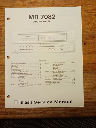 Mcintosh 7082 - mcintosh, mr
