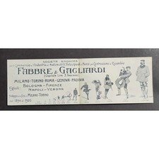 Cartolina Pubblicitaria Fabbre