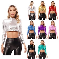 T-shirt donna crop top maniche