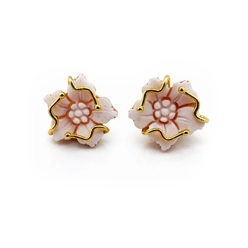 Orecchini lobo cammeo - a,