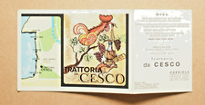 MM042-GABBIOLA LAZISE VERONA TRATTORIA DA CESCO CARTOLINA CON MENU'