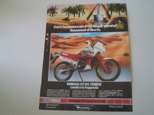 advertising Pubblicità 1988 MOTO YAMAHA DT 125 TENERE' CHESTERFIELD SCOUT