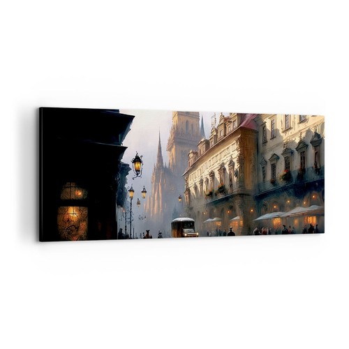 Quadro tela 100x40cm città - quadro, su