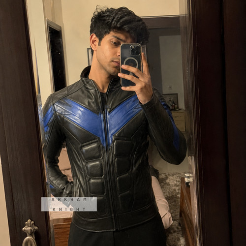 Giacca pelle uomo - , nightwing