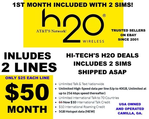 H2o h20 wireless - wireless, sim