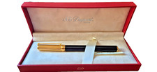 S.T. DUPONT PARIS, stilografica "GATSBY" Lacca di Cina nera pennino oro 750, 18k