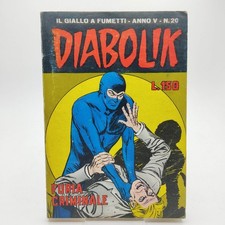 DIABOLIK N. 20 ANNO V - OTTIMO EDICOLA - ED. ASTORINA - OTT.  1966 [UFF-39-70]