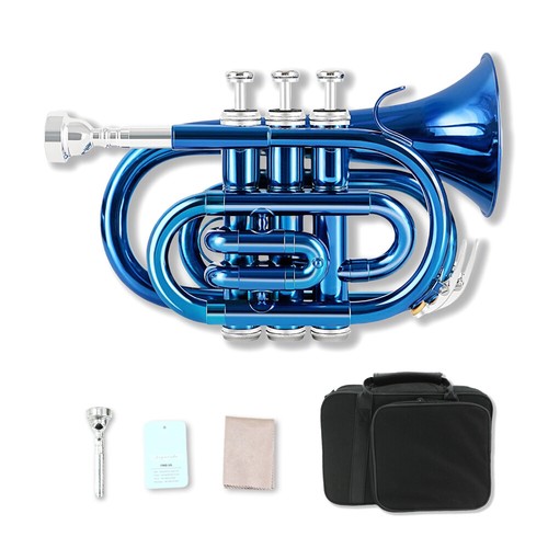 Tromba tascabile blu ottone - bb,
