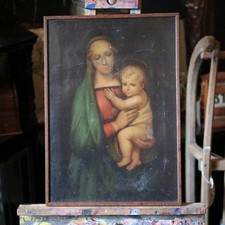 Antico dipinto ad olio -