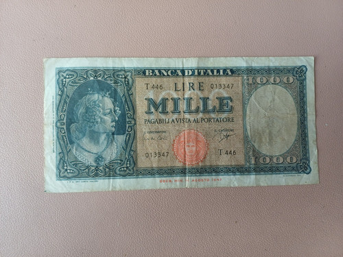 Banconota 1000 lire - banconota, italia