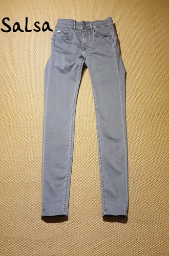 Jeans donna skinny grigio