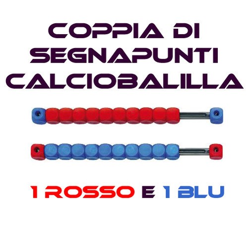 Coppia segnapunti rosso blu - /,