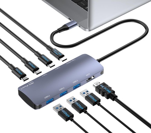 Hub usb con hdmi 4k - hub,