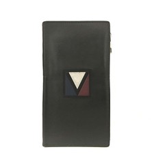 Portafoglio EGA Louis Vuitton E-Zip lungo linea V pelle lungo bifold nero/2BJ1879