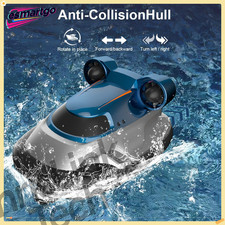 RC Hovercraft Barca 2.4GHz Telecomando ad Alta Velocità Moto d'acqua con Luce LED