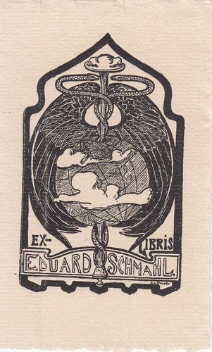 Exlibris bookplate klischee - exlibris,