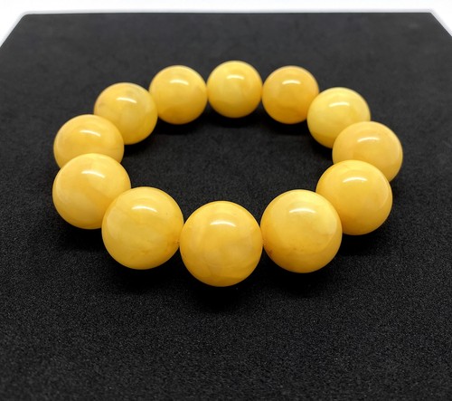 Bracciale ambra rotondo - ambra,