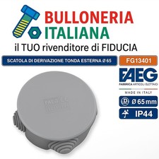 SCATOLA DERIVAZIONE TONDA FAEG