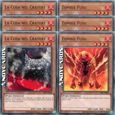 3x LA COSA NEL CRATERE +3x ZOMBIE FUSO • Comune IOC IT063 IOC IT064 • Yugioh!