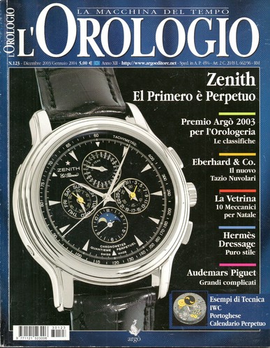 Rivista orologio macchina - l'orologio, la